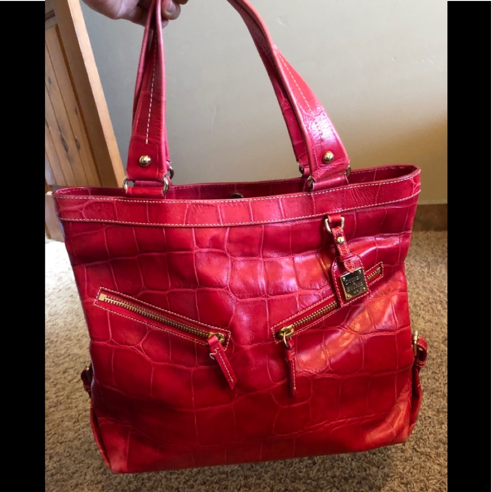 Dooney and Bourke Red Croc Handbag